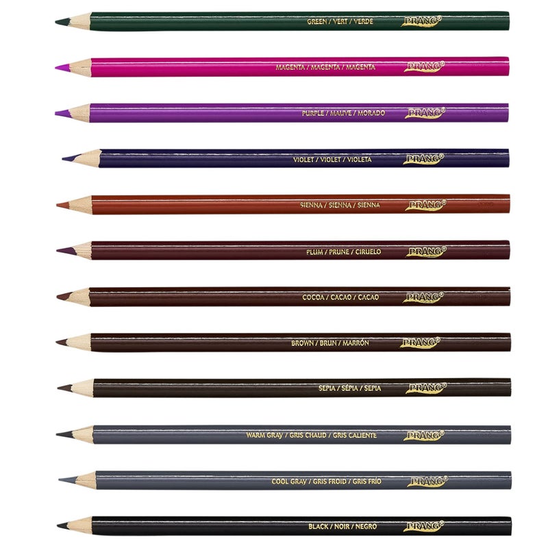 Prang Colored Pencil Sets, 3.3 Mm, 2b (#1), Assorted Lead/barrel Colors, 50/pack - Image 3